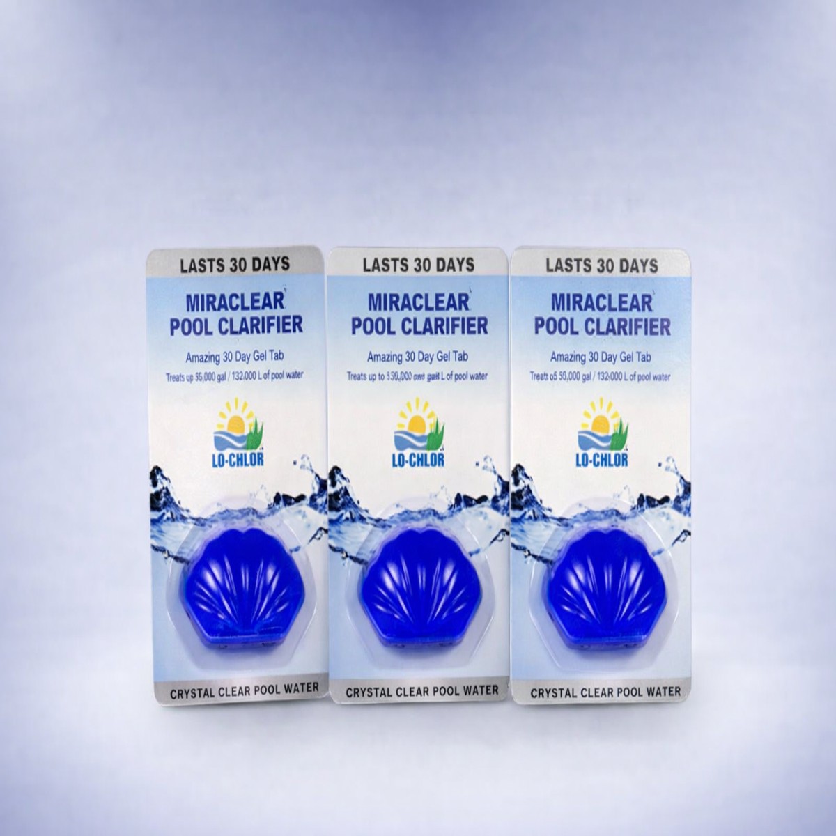 Lo-Chlor Miraclear Clarifier Gel Tab, up to 15,000 Gallons, 3-Pack | MCR3015-3