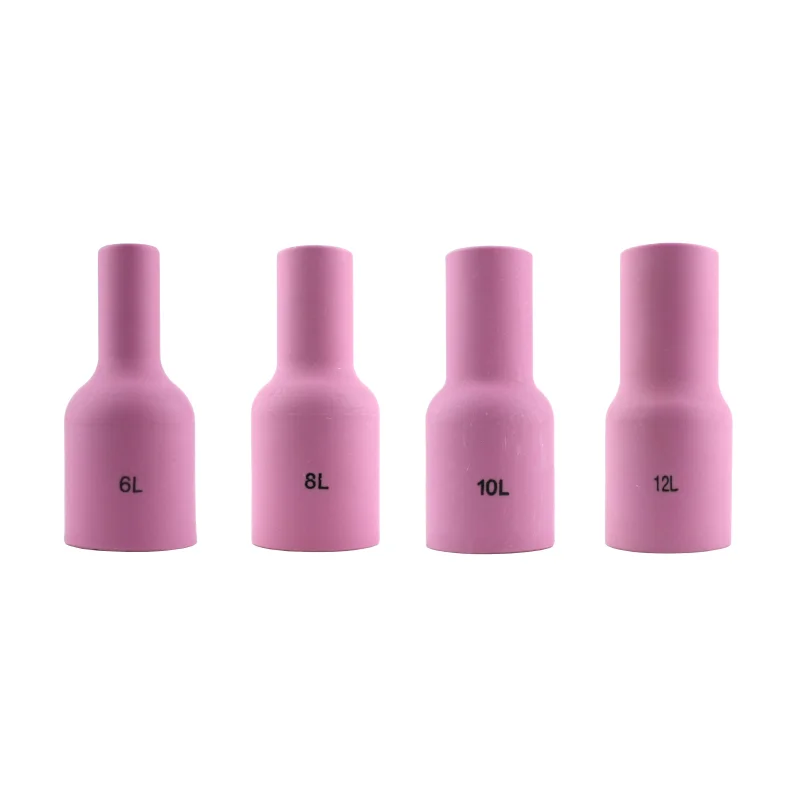 Long Alumina Nozzle Cups for TIG Welding Torches Series 9/20/25/17/18/26 with Large Diameter Gas Lens Set-Up