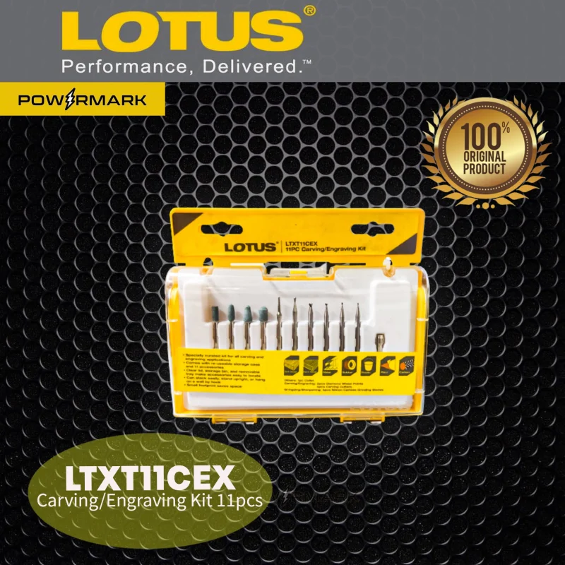 LOTUS LTXT11CEX Carving/Engraving Kit 11pcs