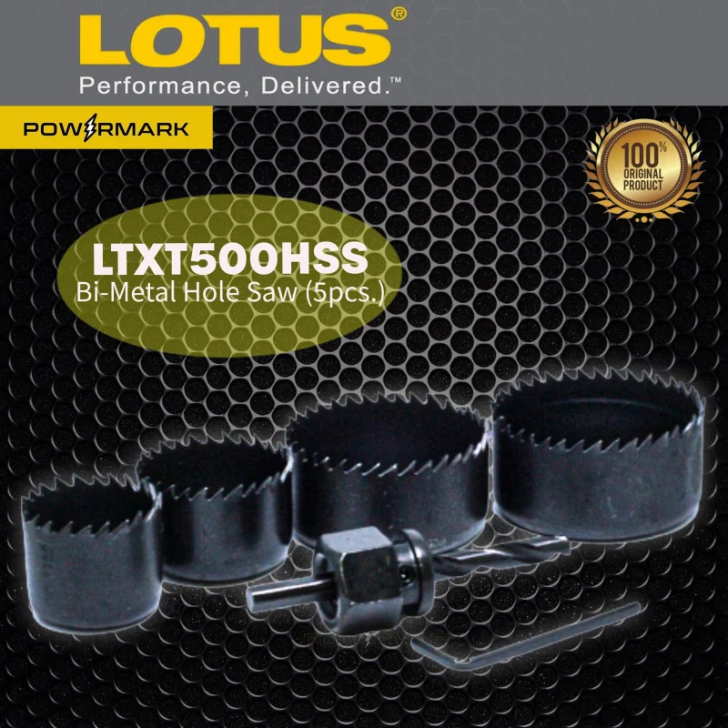 LOTUS LTXT500HSS Bi-Metal Hole Saw (5pcs.)