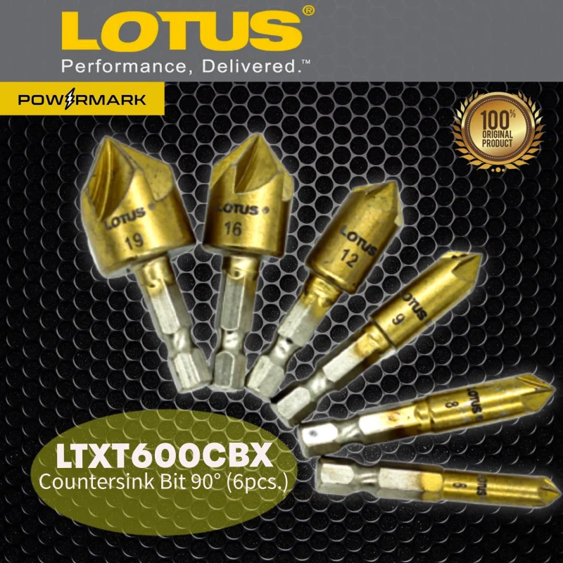 LOTUS LTXT600CBX Countersink Bit 90 (6pcs.)