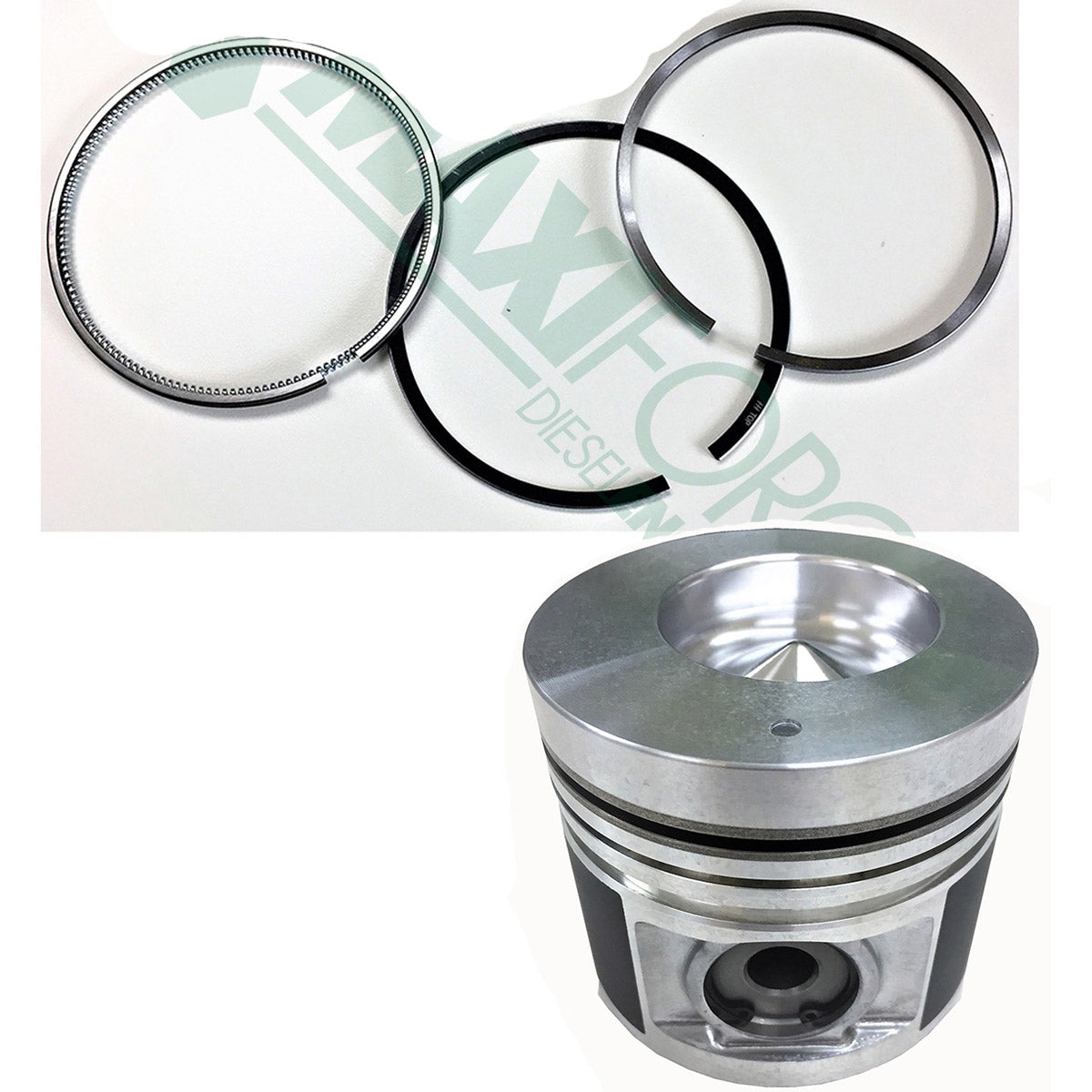 Maxiforce Piston & Ring Kit, 0.50, Turbocharged, Direct Injection S4S-Dt for Mitsubishi 32A17-04700