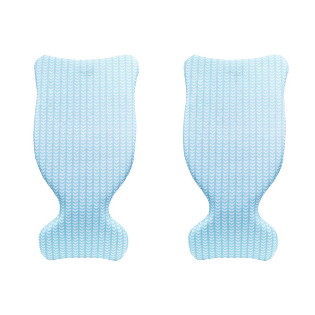 Magic Time International Saddle Pool Float, Blue with Chevron Pattern (2 Pack)