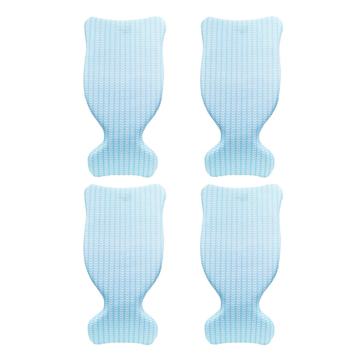 Magic Time International Saddle Pool Float, Blue with Chevron Pattern (4 Pack)