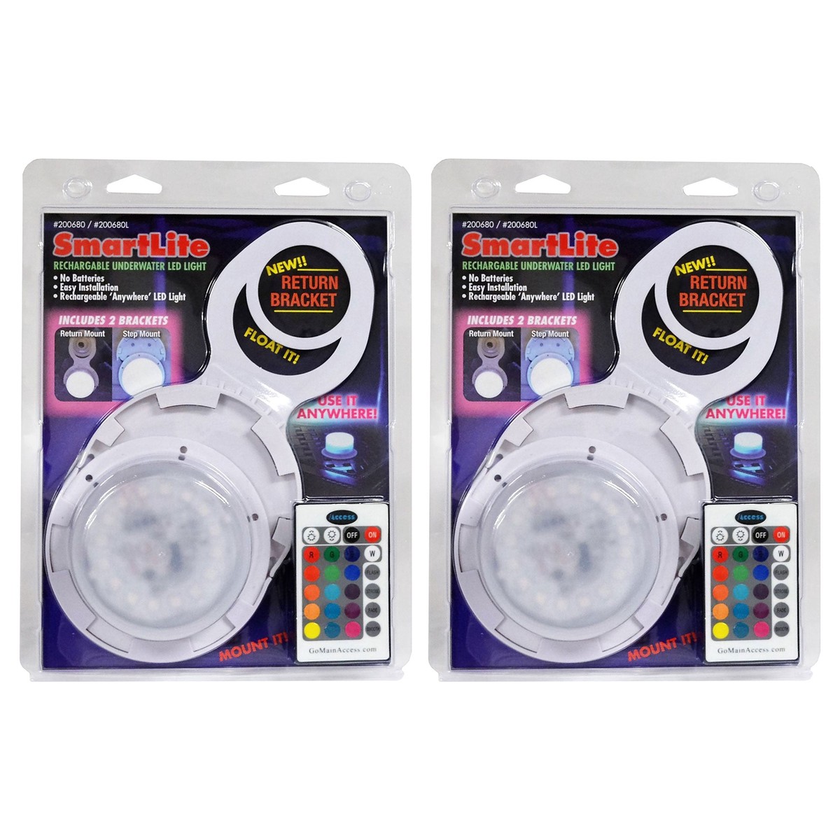 Main Access Smart Lite Pool Step LED Return Line Light, Accessory Only (2 Pack)