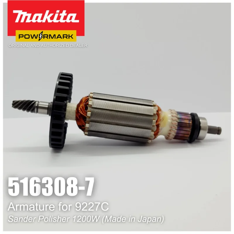 MAKITA 516308-7 Armature for 9227C Sander Polisher 1200W (Made in Japan)