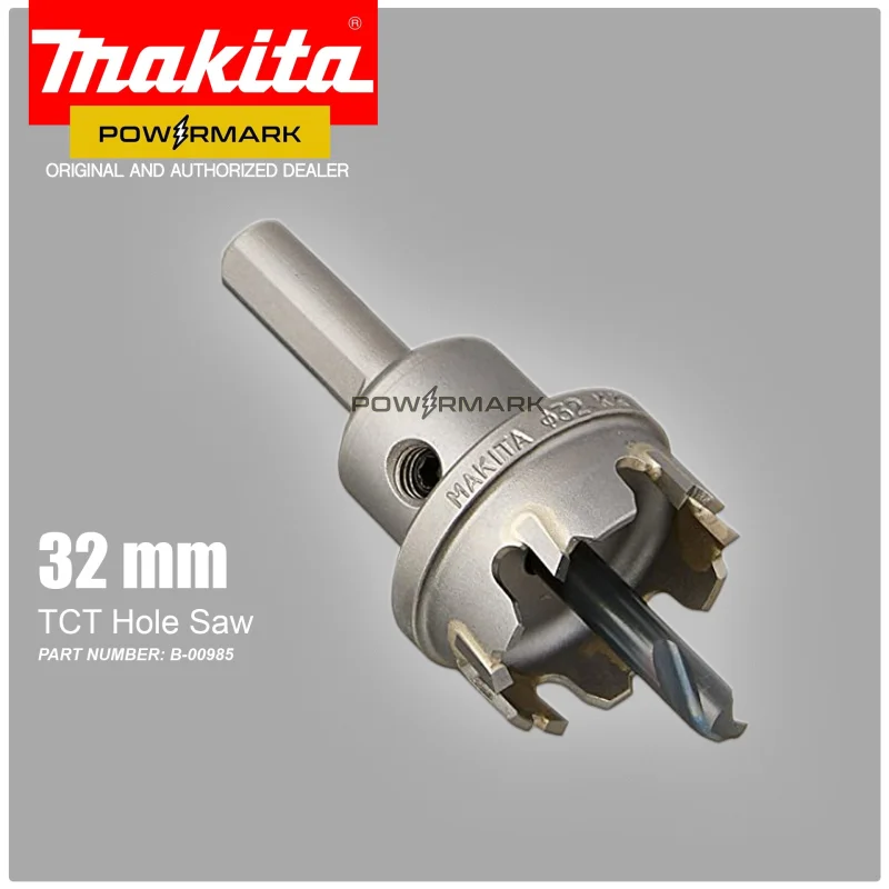 MAKITA B-00985 TCT Hole Saw 32mm for Metal, Aluminum, PVC