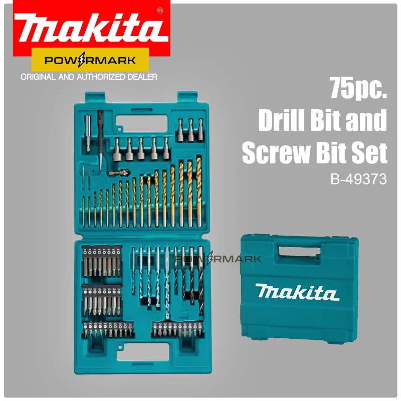 MAKITA B-4937375pcs. Metric Drill Bit and Screw Bit Set