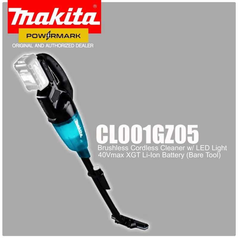 MAKITA CL001GZ05 Brushless Cordless Cleaner w/ LED Light 40Vmax XGT Li-Ion Battery (Bare Tool)