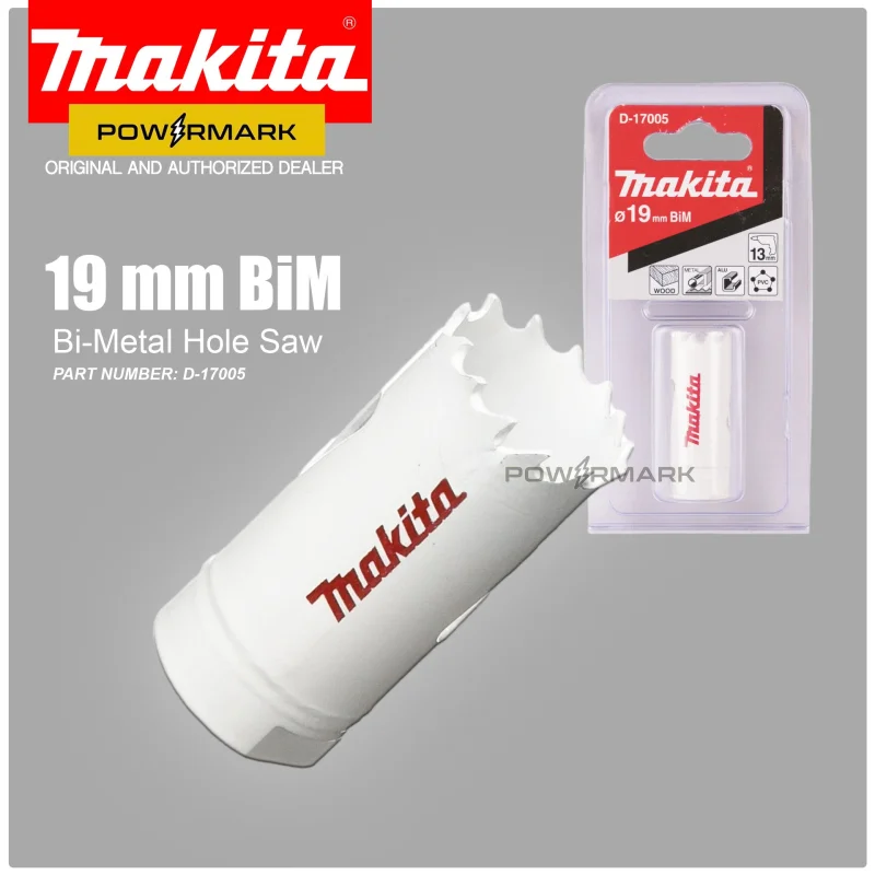 MAKITA D-17005 BiM (Bi-Metal) Hole Saw for Sheet Metal 19mm