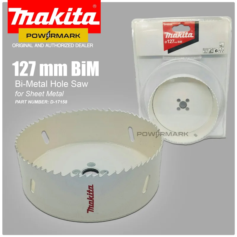 MAKITA D-17158 BiM (Bi-Metal) Hole Saw for Sheet Metal 127mm