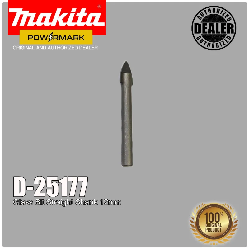 MAKITA D-25177 Glass Bit Straight Shank 12mm