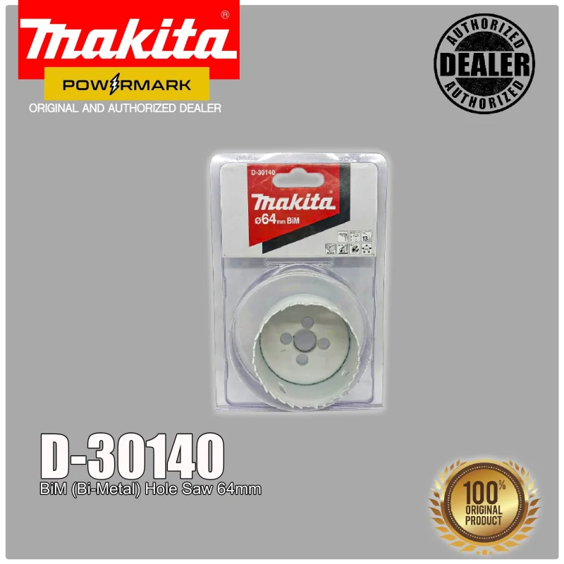 MAKITA D-30140 BiM (Bi-Metal) Hole Saw 64mm