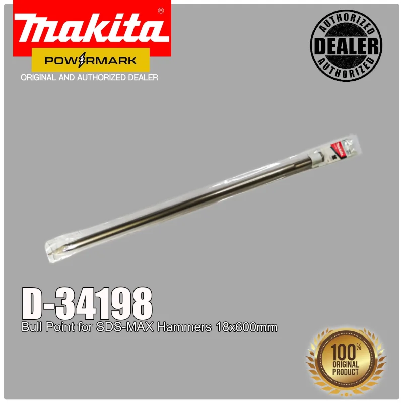 MAKITA D-34198 Bull Point for SDS-MAX Hammers 18x600mm