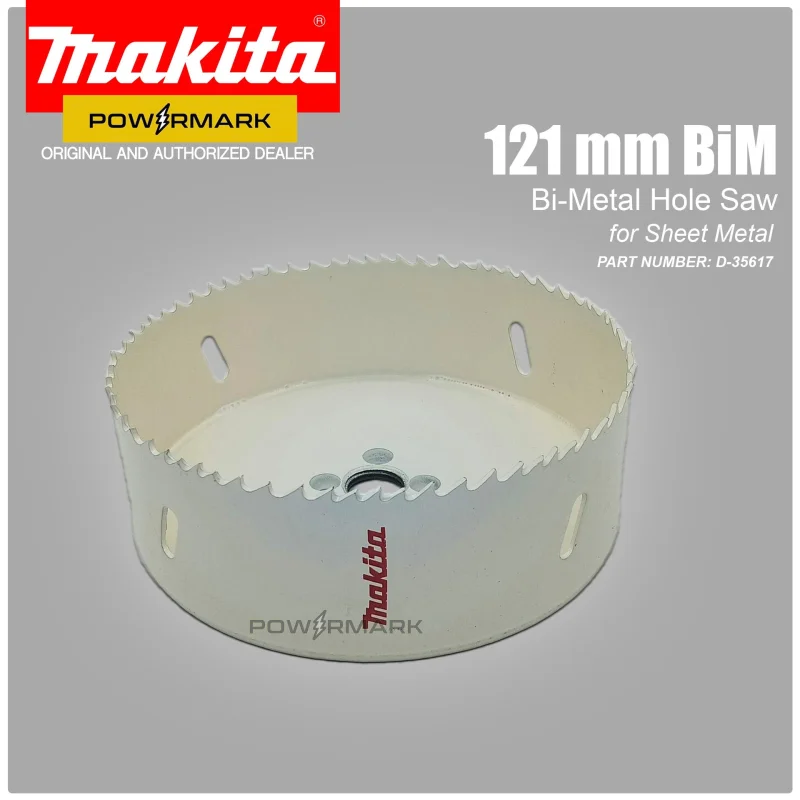 MAKITA D-35617 BiM (Bi-Metal) Hole Saw for Sheet Metal 121mm