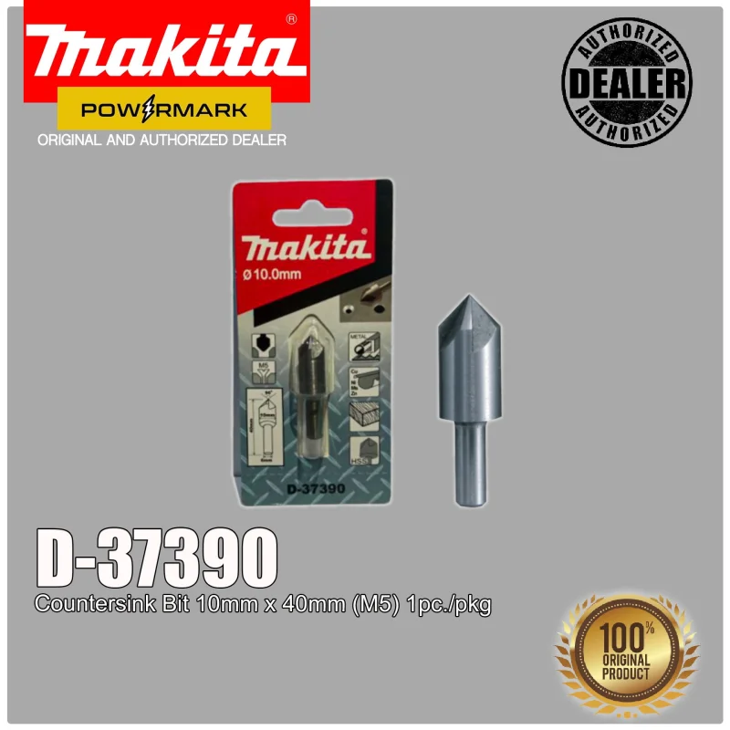 MAKITA D-37390 Countersink Bit 10mm x 40mm (M5) 1pc./pkg