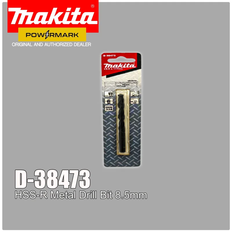 MAKITA D-38473 HSS-R Metal Drill Bit 8.5mm