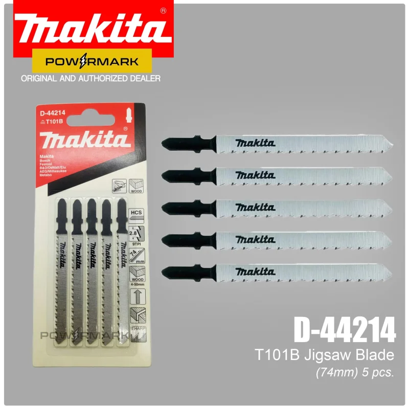 MAKITA D-44214 Jig Saw Blade for Mild Metal 74mm (5pcs)