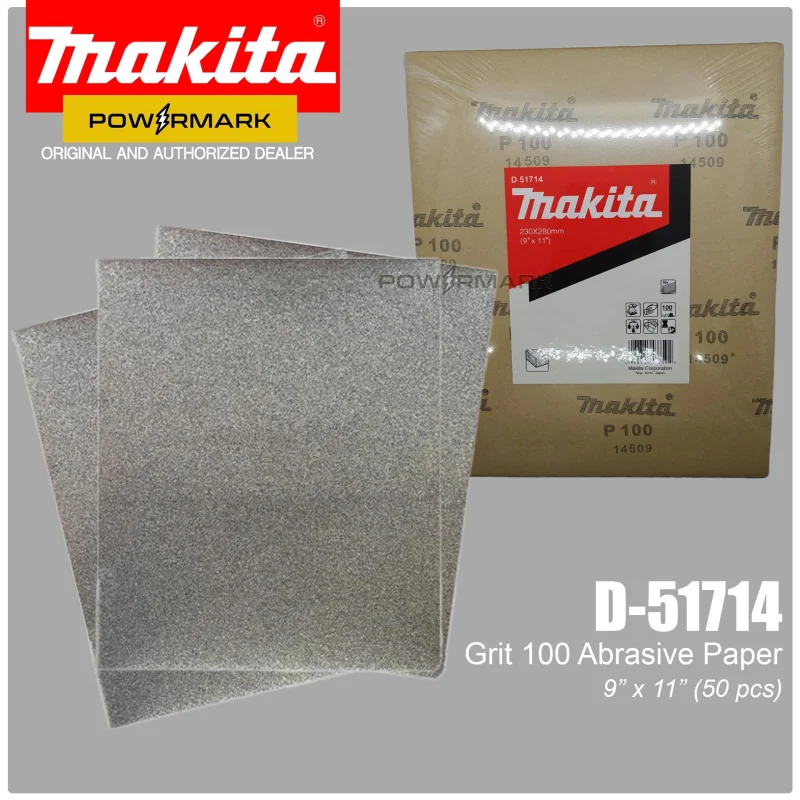 MAKITA D-51714 P100 Abrasive Paper 9 x 11 (50pcs)