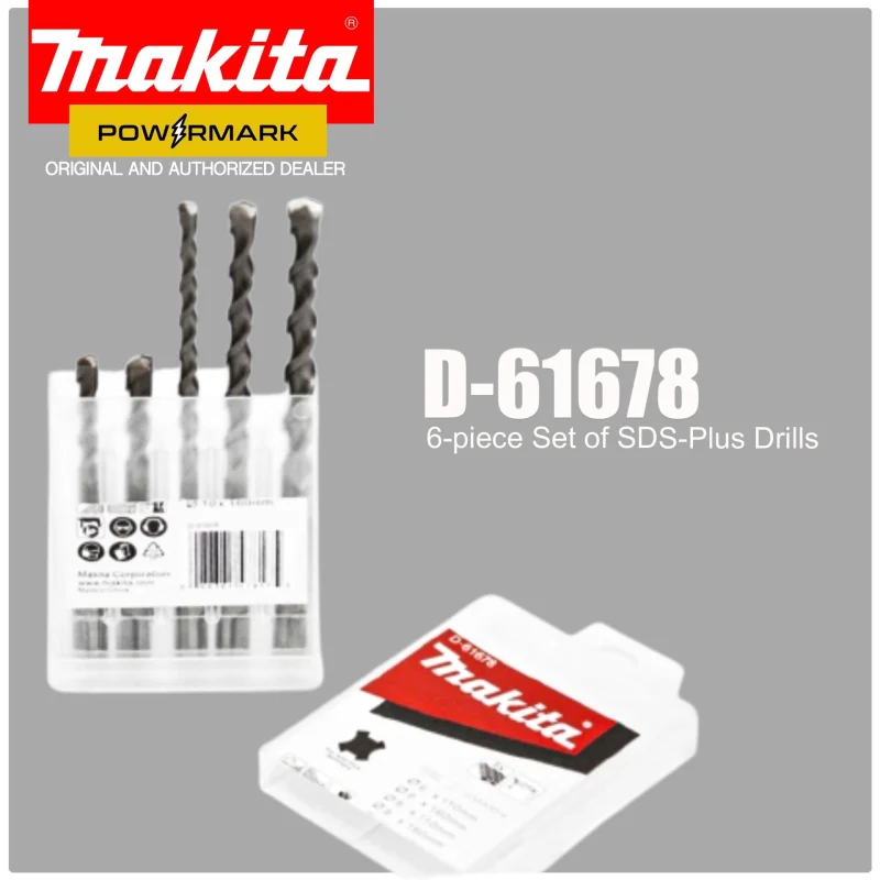MAKITA D-61678 5-piece Set of SDS-Plus Drills