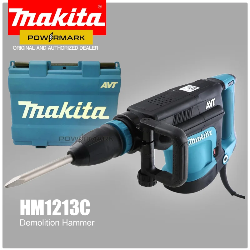 MAKITA HM1213C Demolition Hammer, SDS-MAX Shank 1510W 18.6 J