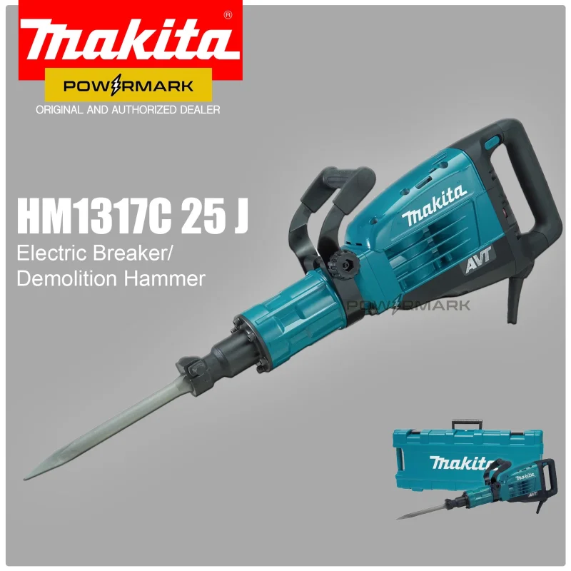 MAKITA HM1317C 25 J Electric Breaker, 28.6mm Hex Shank 1510W