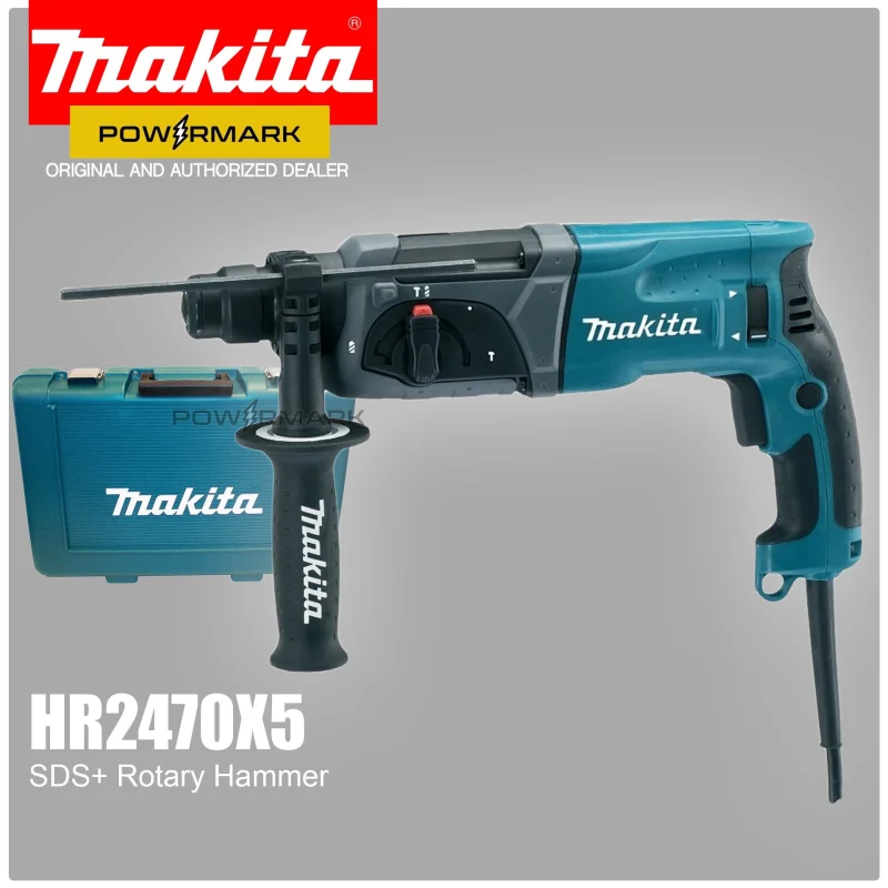 MAKITA HR2470X5 2.7 J Combination Hammer 780W (1.99 ftlbs)