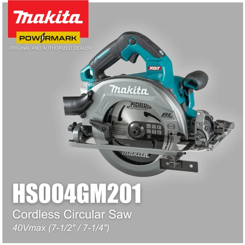 MAKITA HS004GM201 Brushless Cordless Circular Saw 40Vmax (7-1/2″ / 7-1/4″)