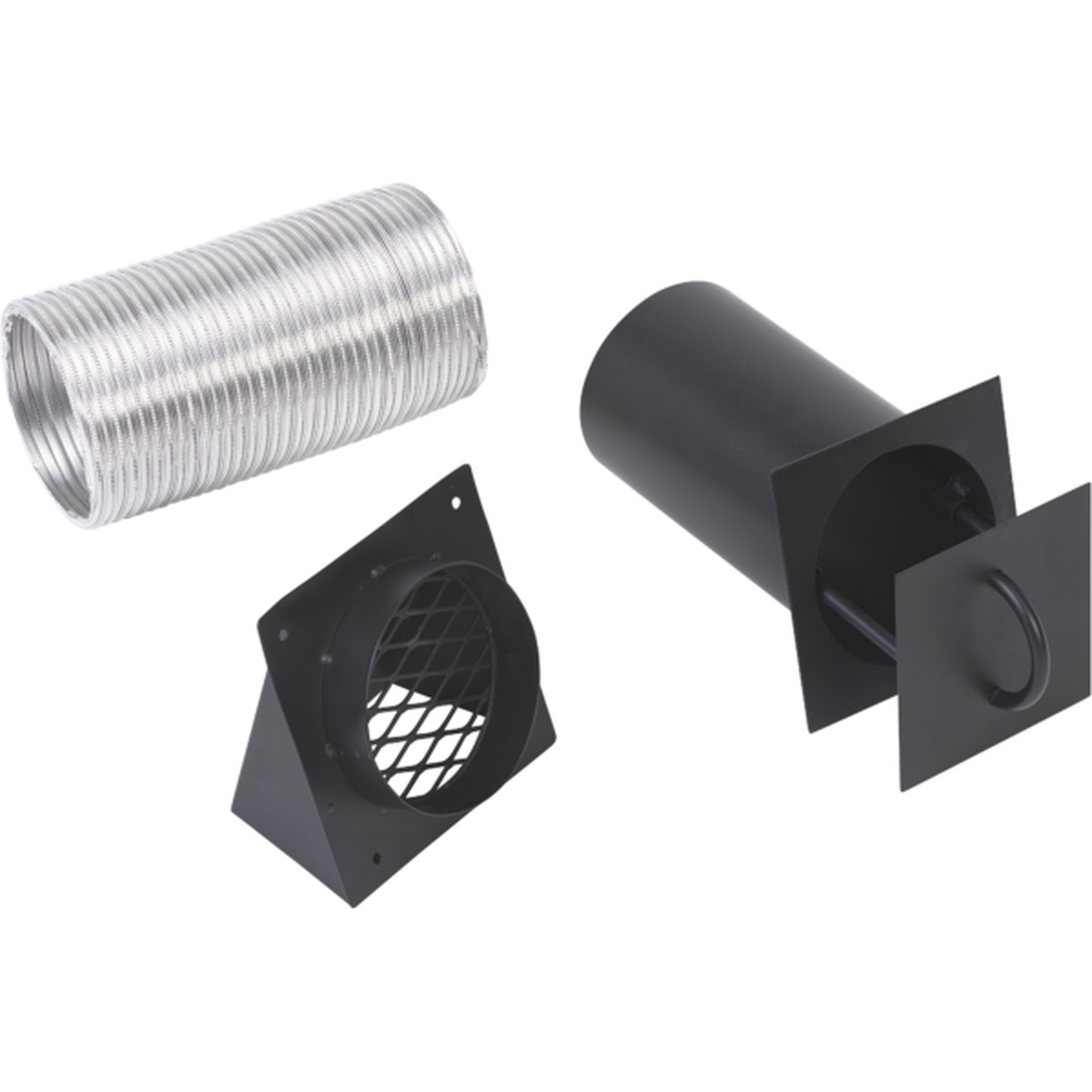 Mason Lite Combustion Air Kit, 4", with 3' Flexible Vent & Metal Hood | MFP4-AK-M