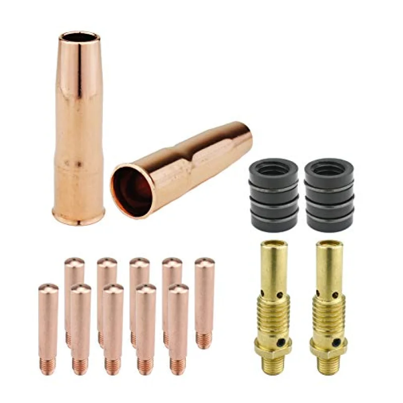 MIG Gun Consumables Kit – Compatible with Lincoln/Magnum 200 & 250 and Tweco #2-52 Diffuser – 32 Insulator – Heavy-Duty Tip – 22 Nozzle