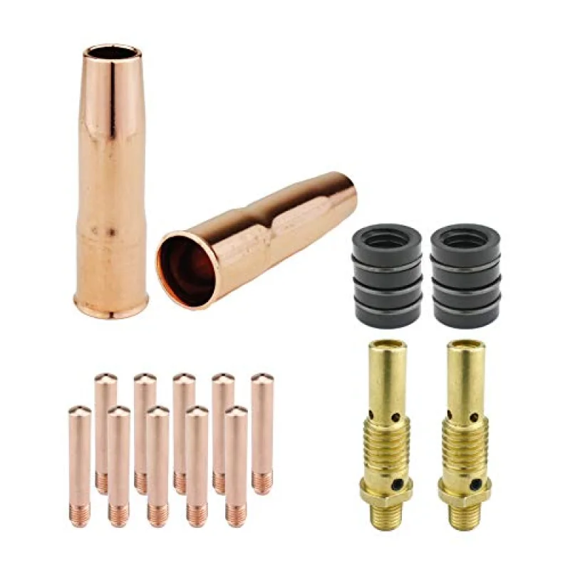 MIG Gun Consumables Kit – Compatible with Lincoln/Magnum 200 & 250 and Tweco #2-52 Diffuser – 32 Insulator – Tip – 22 Nozzle