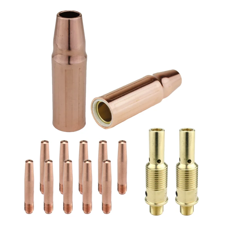 MIG Gun Consumables Kit – Compatible with Lincoln/Magnum 300 & 400 and Tweco #3 & #4 – 52FN Diffuser – Tapered Tip – 23 Nozzle