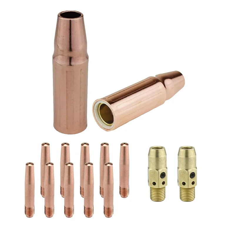 MIG Gun Consumables Kit – Compatible with Lincoln/Magnum 300 & 400 and Tweco #3 & #4-54A Diffuser – Tapered Tip – 23 Nozzle