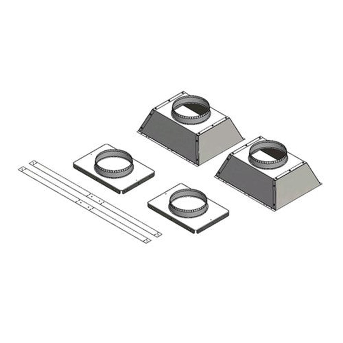 Napoleon Ducted Heat Management Termination Plate Kit for Vector 38/50 | DHMTP3850
