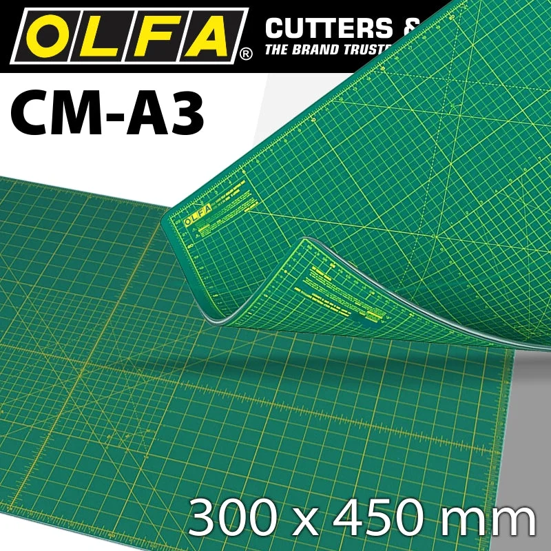 OLFA CUTTING MAT 300X450MM A3 CRAFT MULTI-PURP.