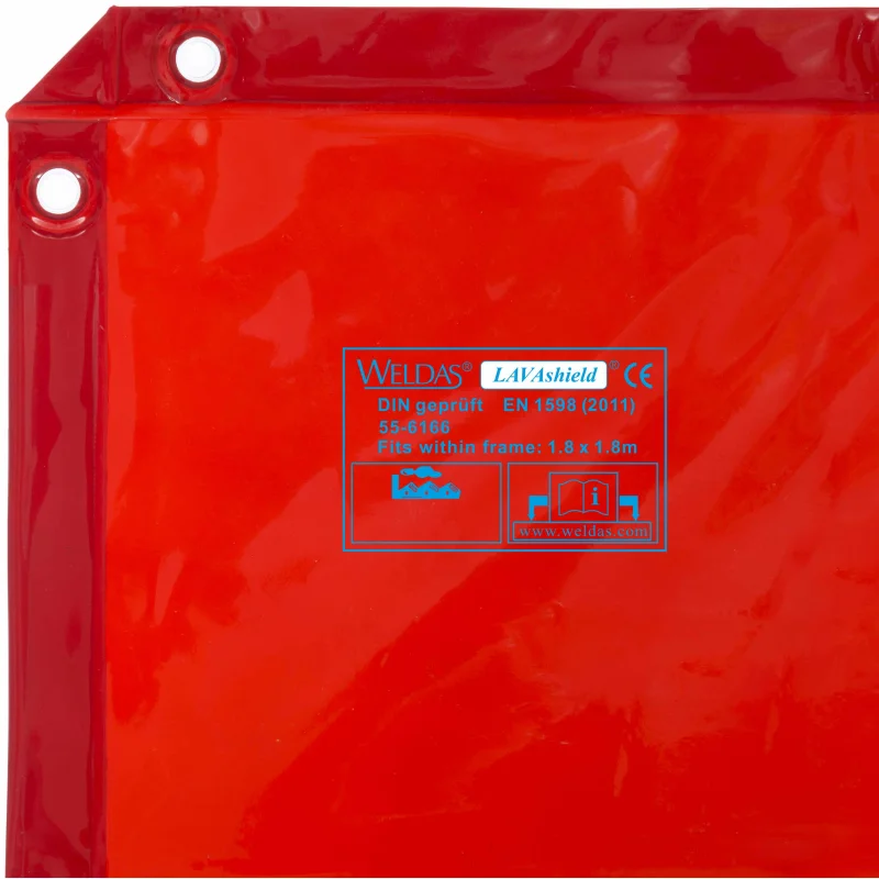 Orange Low-Visibility LAVA shield Welding Screen – 6’x 816 mil – (Screen Only)