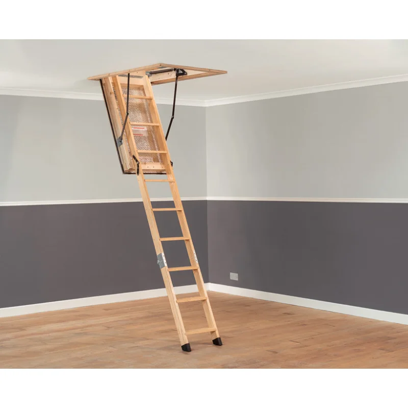 Original Stira Wooden Loft Ladder With Hatch – 2.76 m