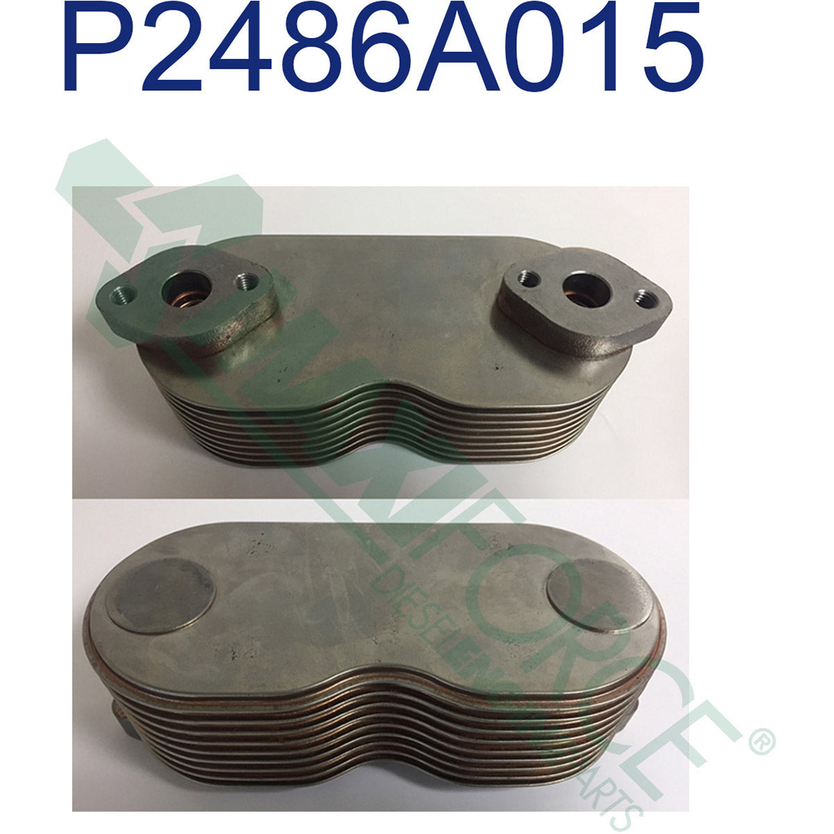 Maxiforce Cooler, Oil, Brick Type, 9 Plate, 1104 for Perkins 2486A015