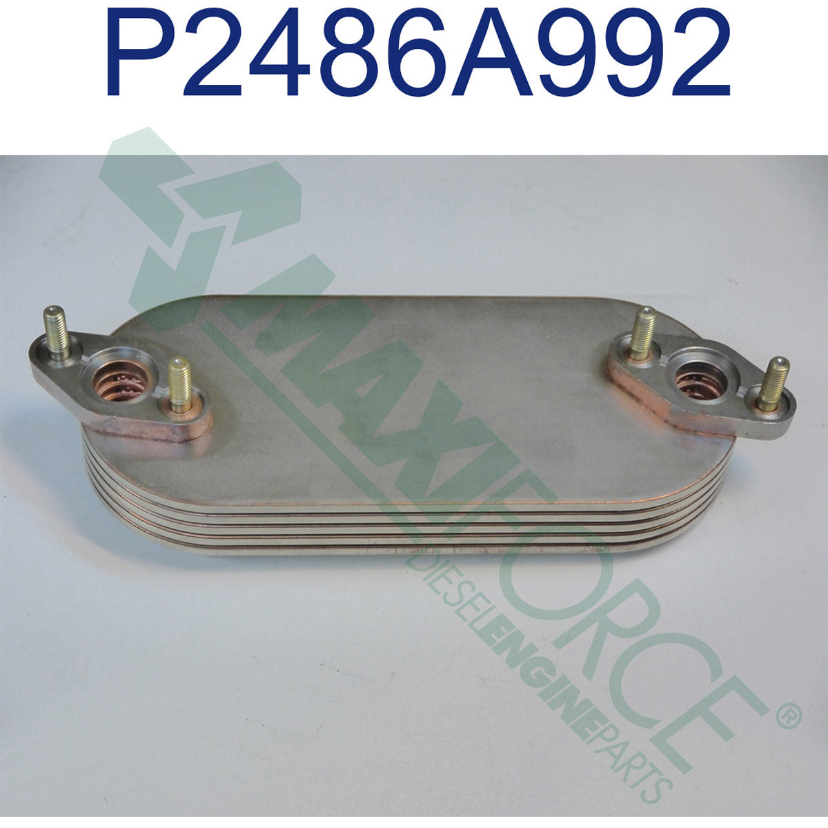 Maxiforce Cooler, Oil, Brick Type, 5 Plate, 1006 for Perkins 2486A992