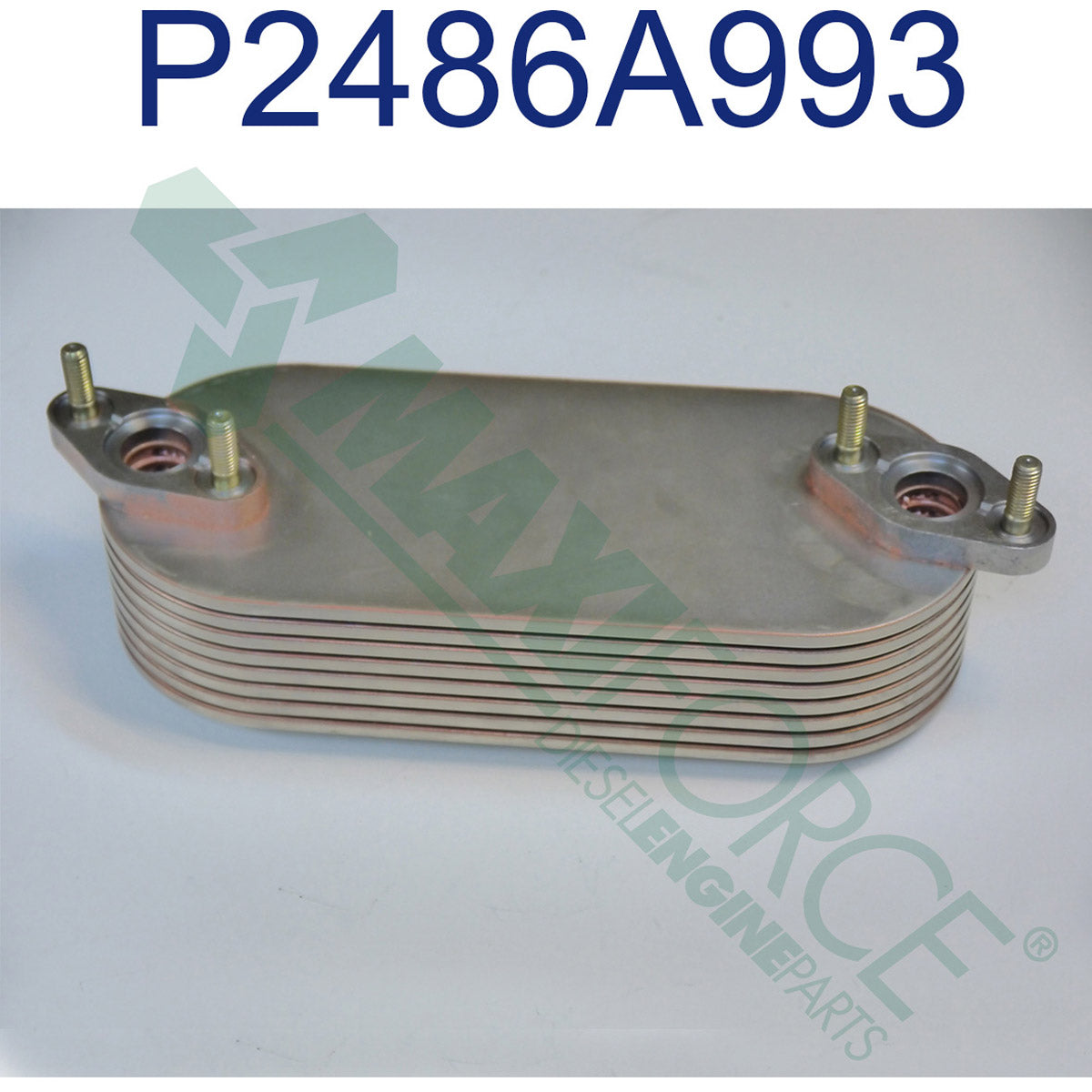 Maxiforce Cooler, Oil, Brick Type, 8 Plate, 1006/1106 for Perkins 2486A993