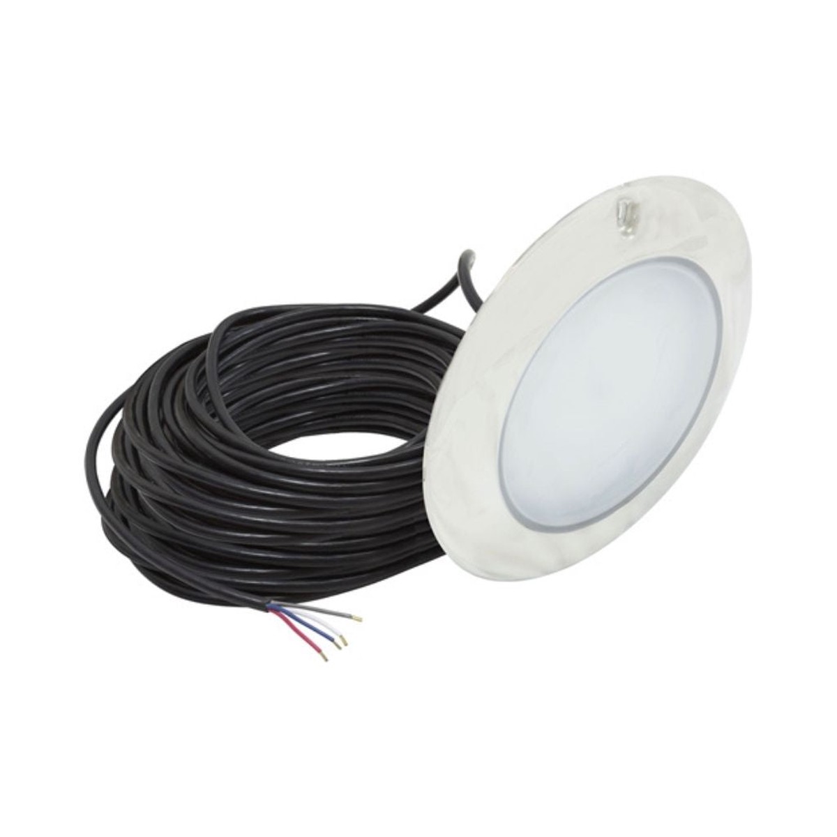 PAL Lighting EvenGlow Cool White LED Pool Light, Small Niche, 150' Cord | 64-EGMCW-150