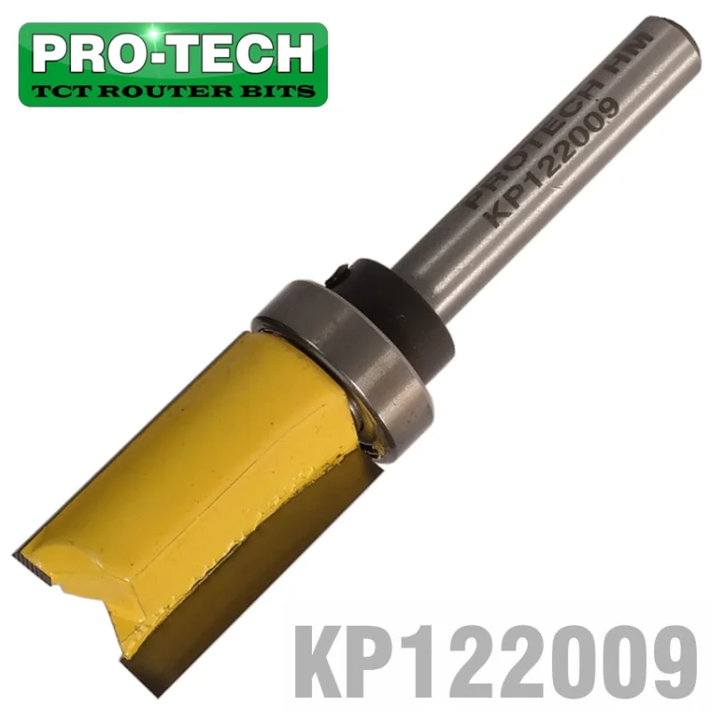 PATTERN FLUSH TRIM BIT. WITH SHANK MOUNTED BEARING 16MM X 25MM 1/4′ SH