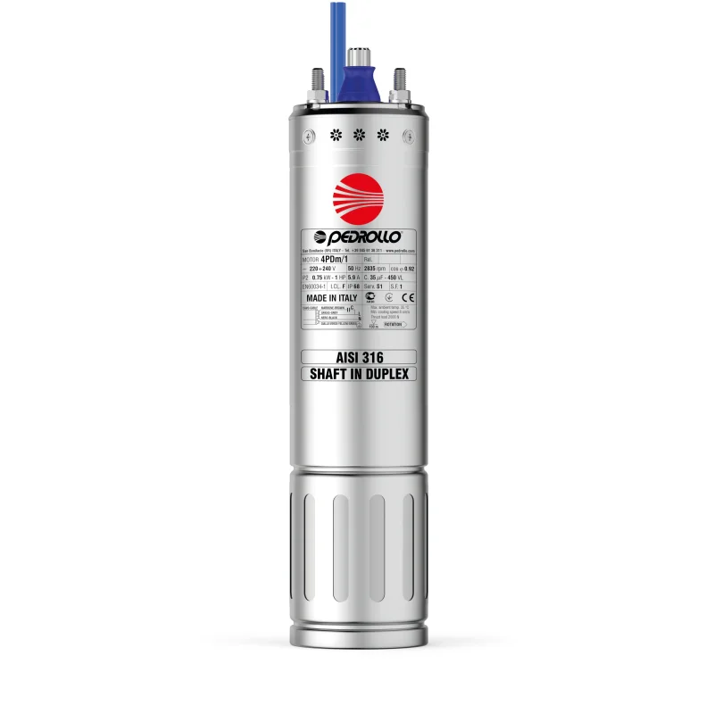PEDROLLO 4PDm/1 SUBMERSIBLE MOTOR 1HP 220V 1PH 4 NEMA