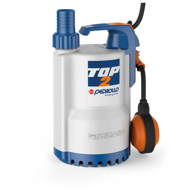 PEDROLLO TOP2 SUBMERSIBLE PUMP 0.5HP 110V 60HZ 1PH 1 NPT 5M CABLE