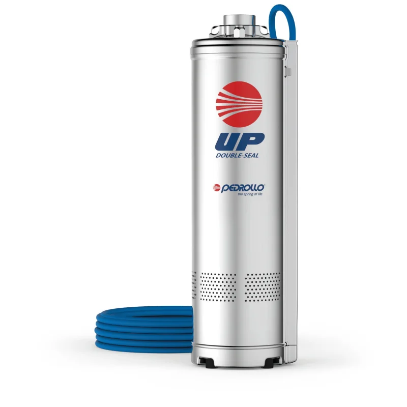 PEDROLLO UPM 4/2 MULTISTAGE SUBMERSIBLE PUMP 1HP 220V 60HZ 1PH 1 NPT 10M CABLE