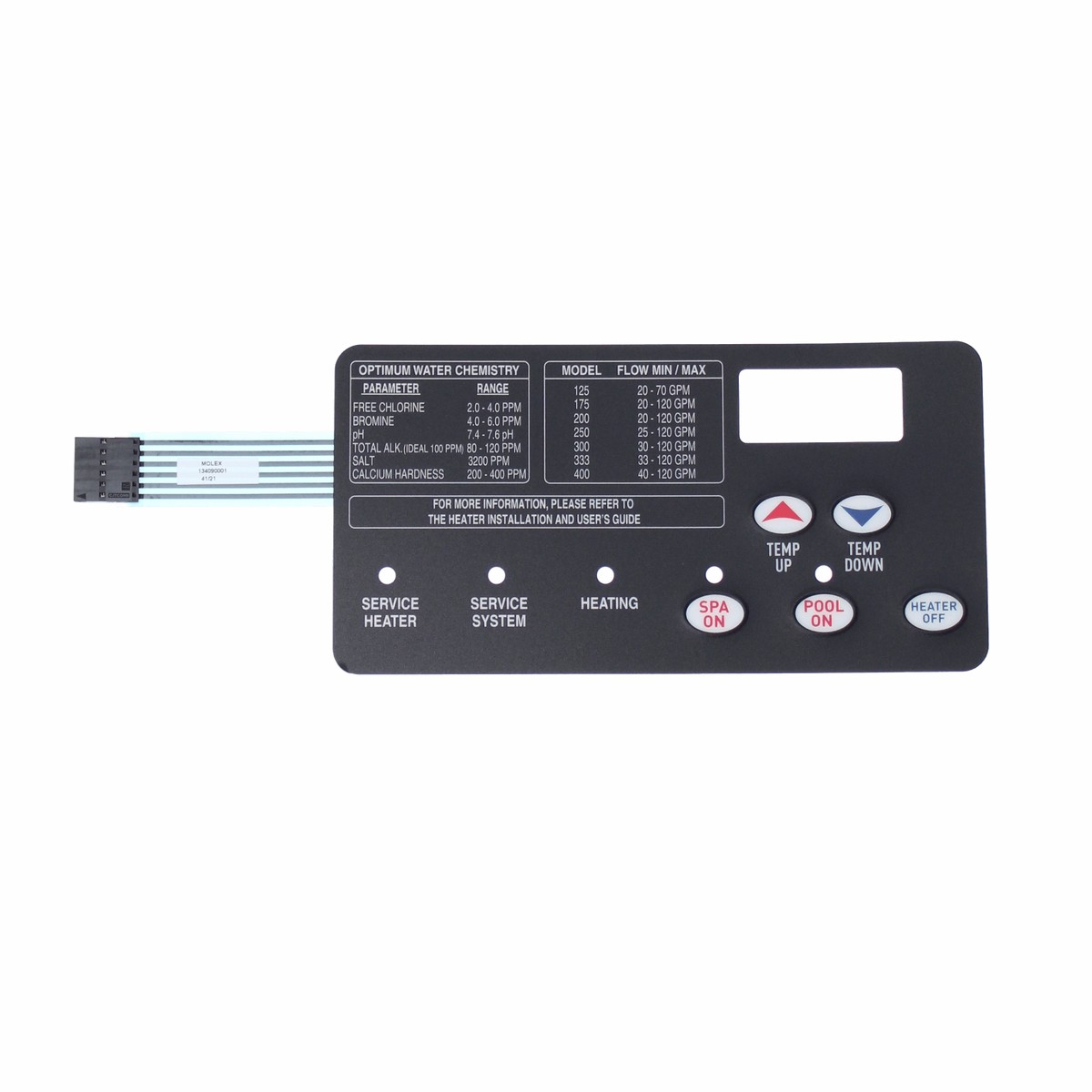 Pentair Membrane Switch, Replacement | 42002-0029Z