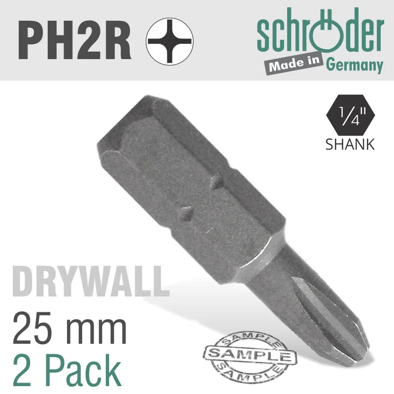 PHIL.NO.2X25MM RED.TIP GRABBER 2 PACK