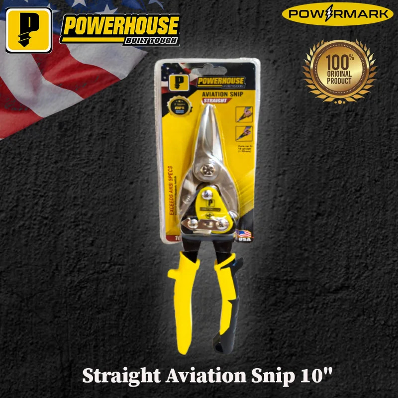 POWERHOUSE Straight Aviation Snip 10″