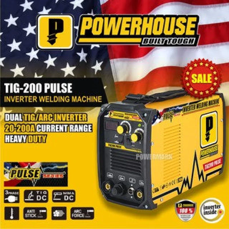 POWERHOUSE TIG300 PULSE TIG / MMA Inverter Welding Machine (Dual TIG / ARC) TIG 300 Amperes