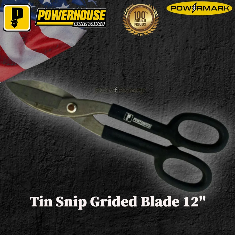 POWERHOUSE Tin Snip Grided Blade 12″